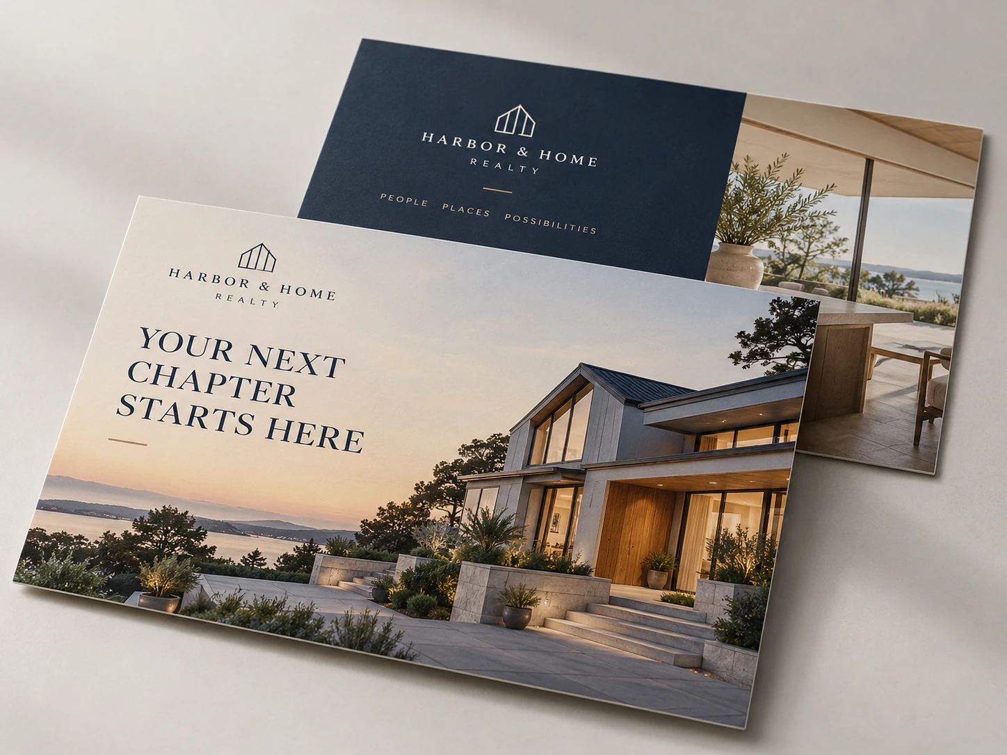 HARBOR & HOME REALTY announcements design concept
