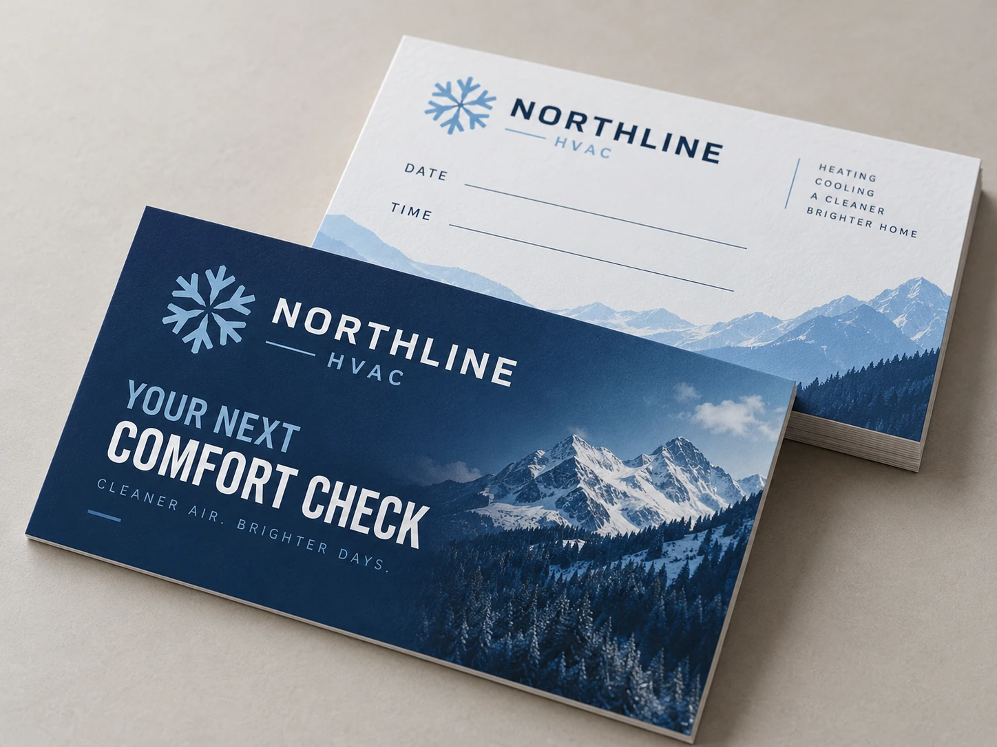 Appointment cards design example