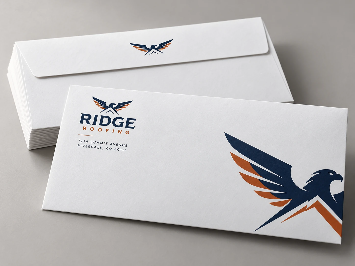 Business envelopes design example