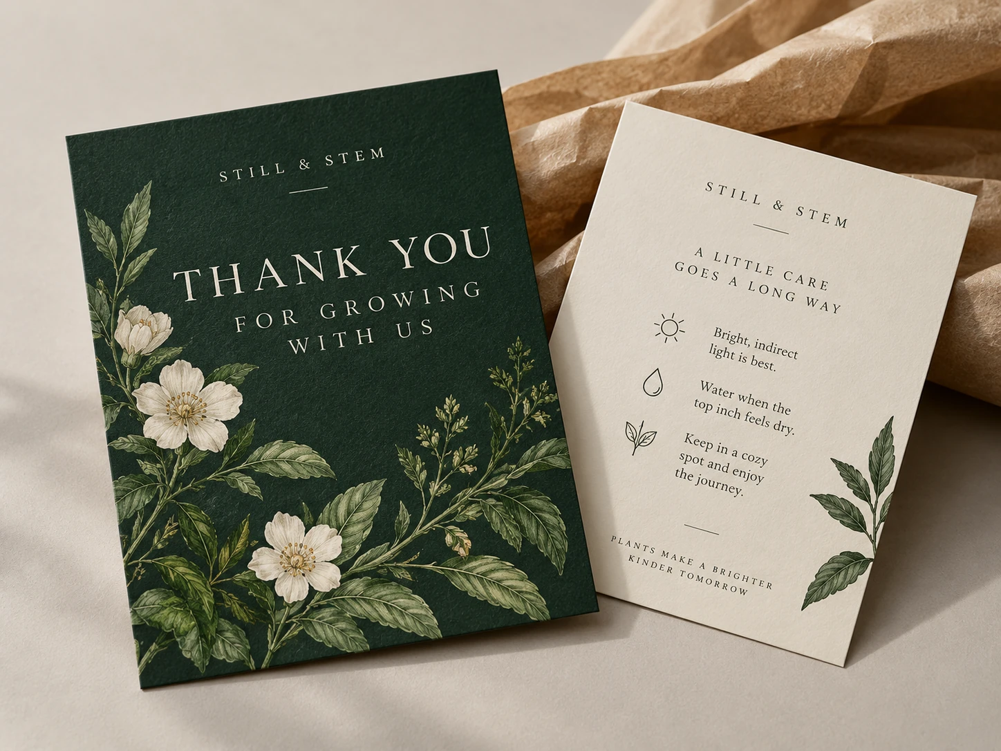 Cards design example