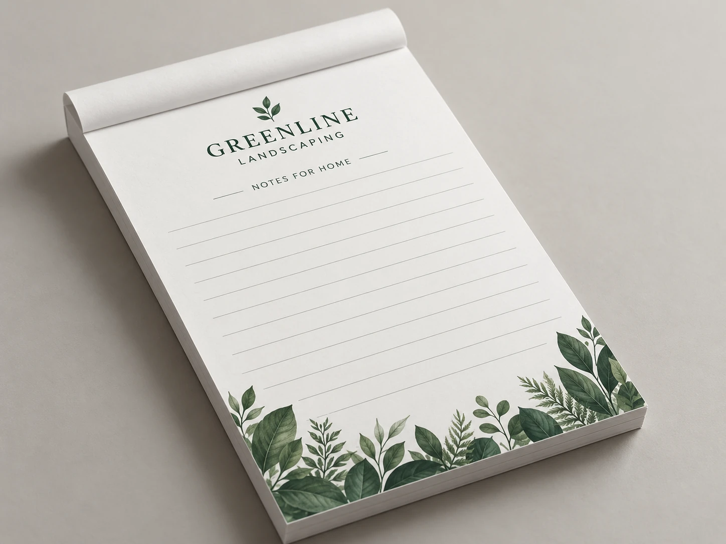 Notepads design example