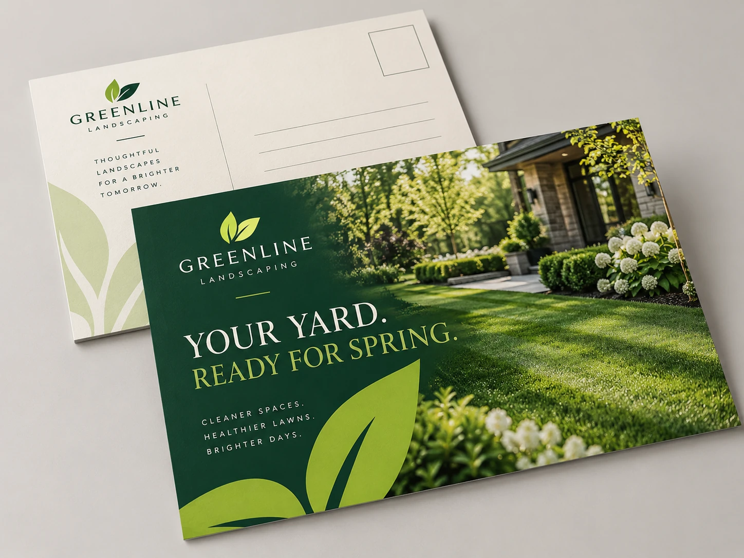 Postcards, print only design example