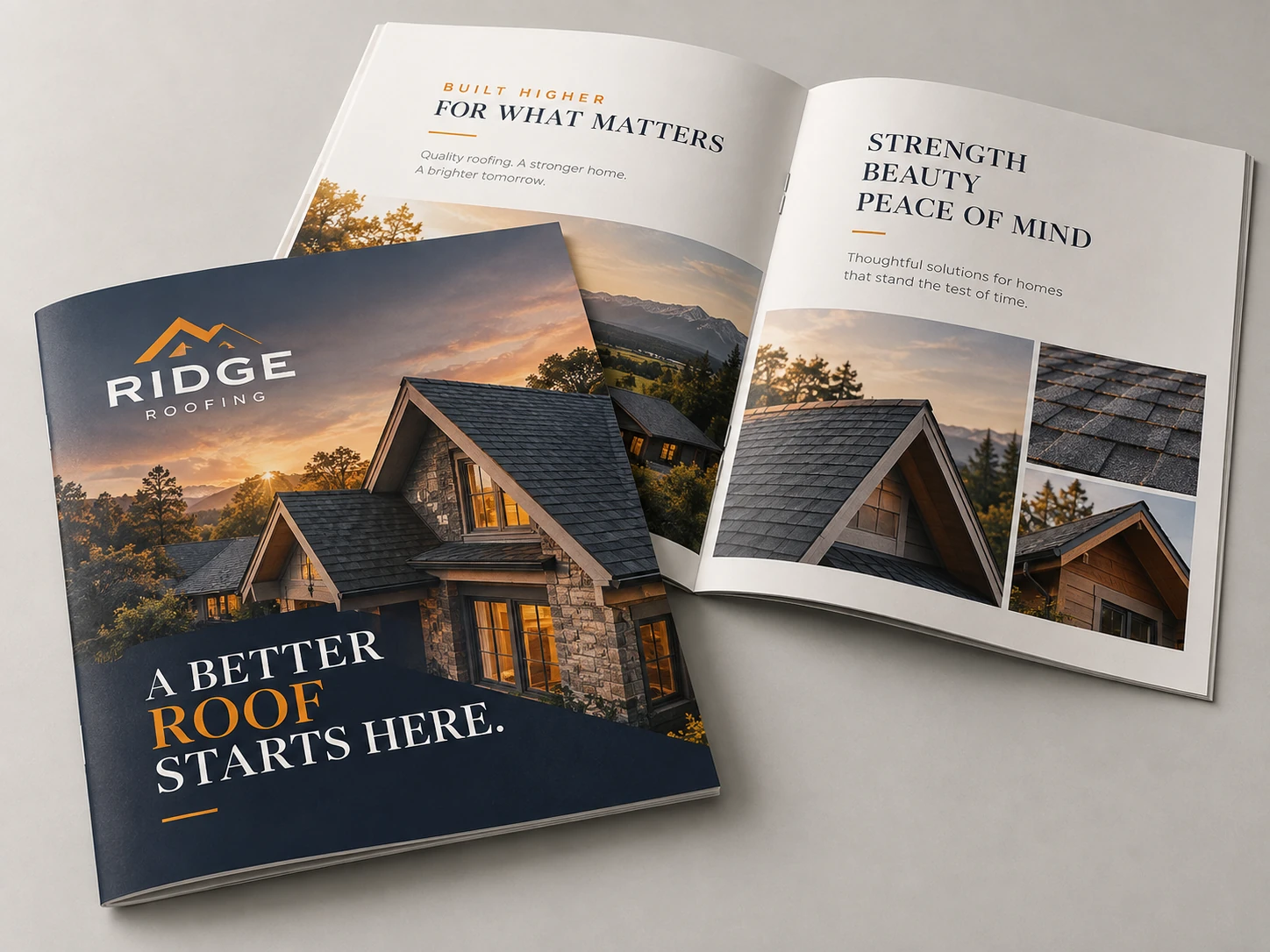 Saddle stitch booklets design example